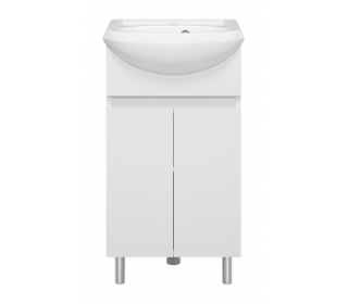 Напольная тумба под раковину Misty Амур Э-Аму01045-021Эл 43.6 см белый